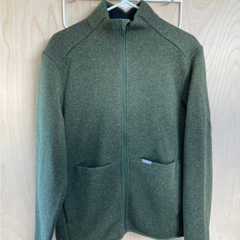 Figs on shift sweater knit jacket